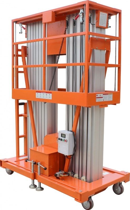 Фото 60 - Телескопический двухмачтовый подъемник с аккумулятором GROST Double Mast 200-12 AC/DC.