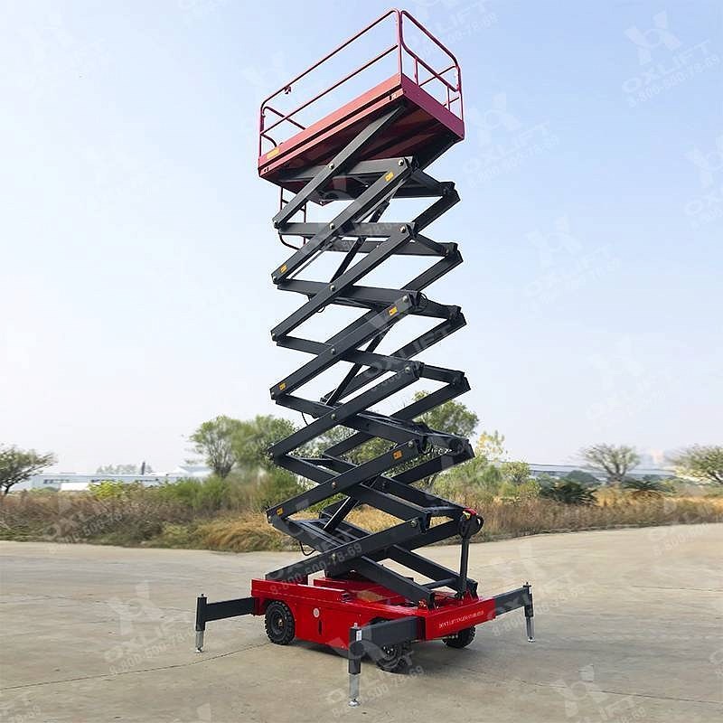 Фото 65 - Самоходный Ножничный Подъемник QZ-050-090 OXLIFT 500 кг 9 м.